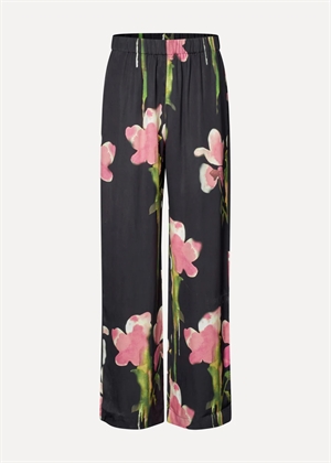 Elasticated long dry viscose pant Melting Flowers Stine Goya 